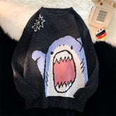Pullover mit Hai-Klatschmuster
